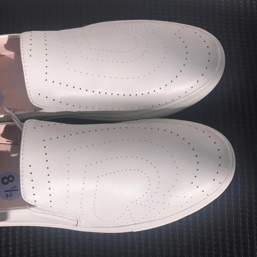 🆕Kate Spade Perforated Leather Slip Ons
